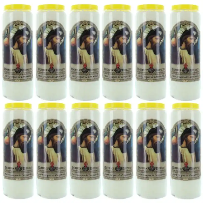 12 Bougies neuvaine Saint Jacques de Compostelle