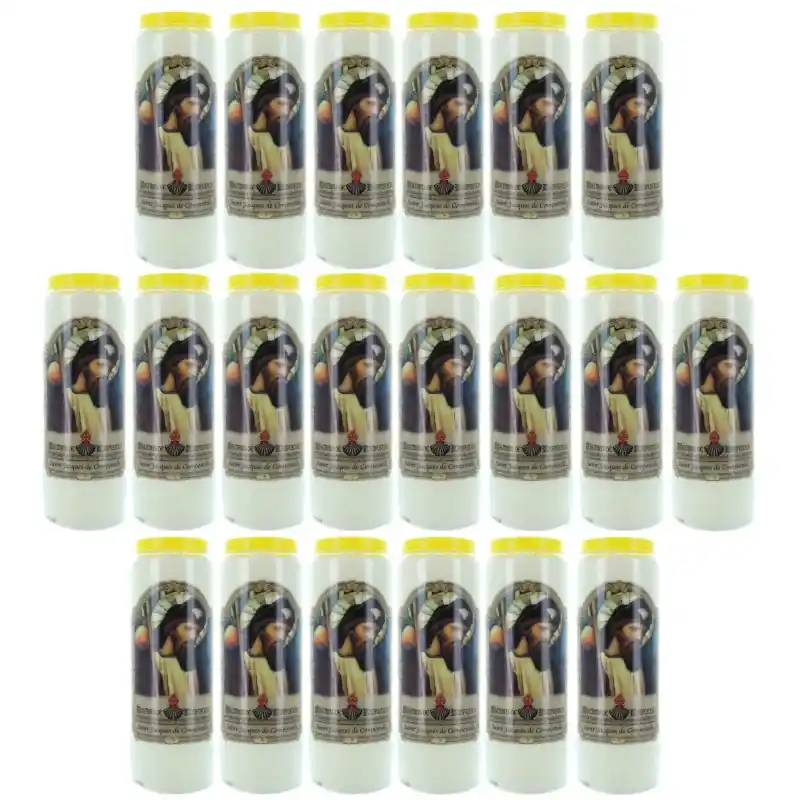 20 Bougies neuvaine Saint Jacques de Compostelle