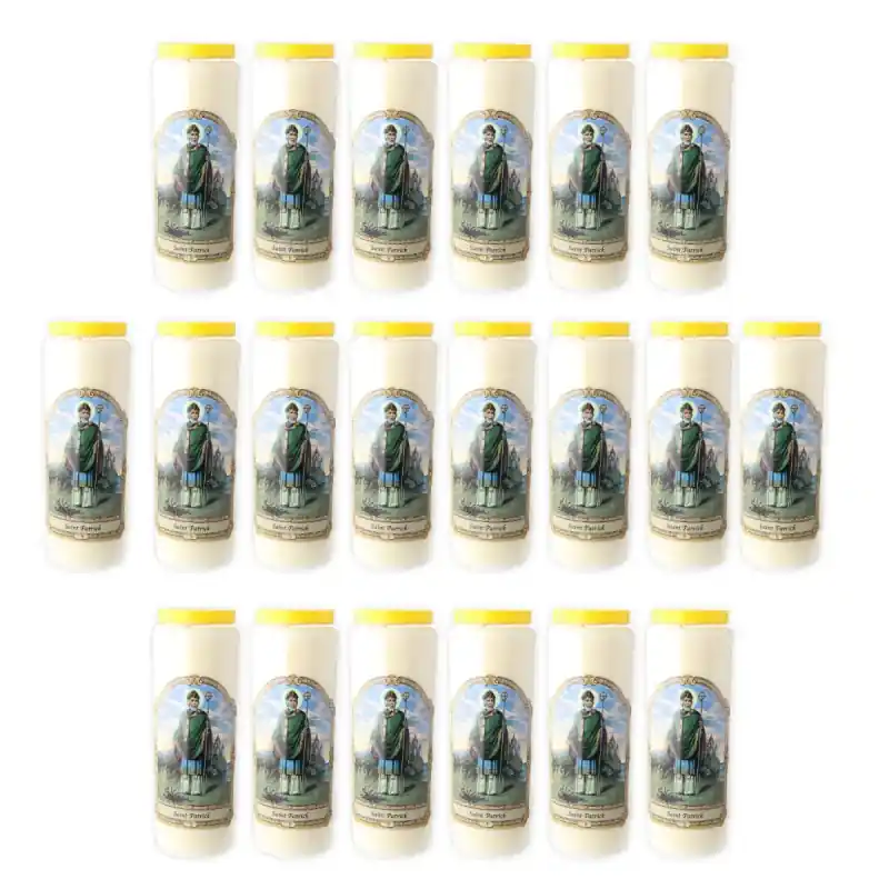20 Bougies de Neuvaine de Saint Patrick