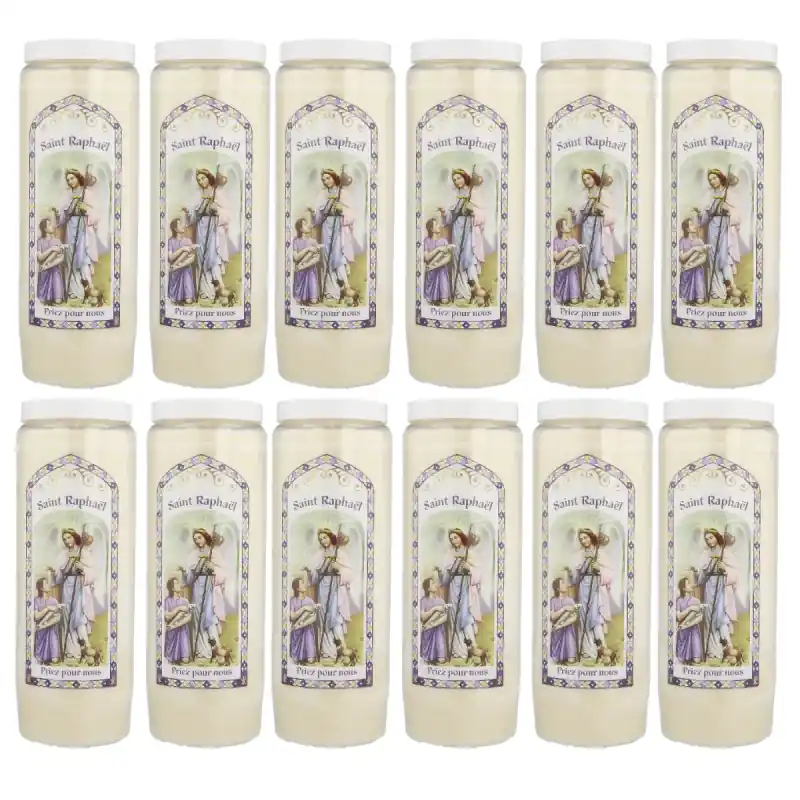 12 Bougies neuvaine Ange Raphaël