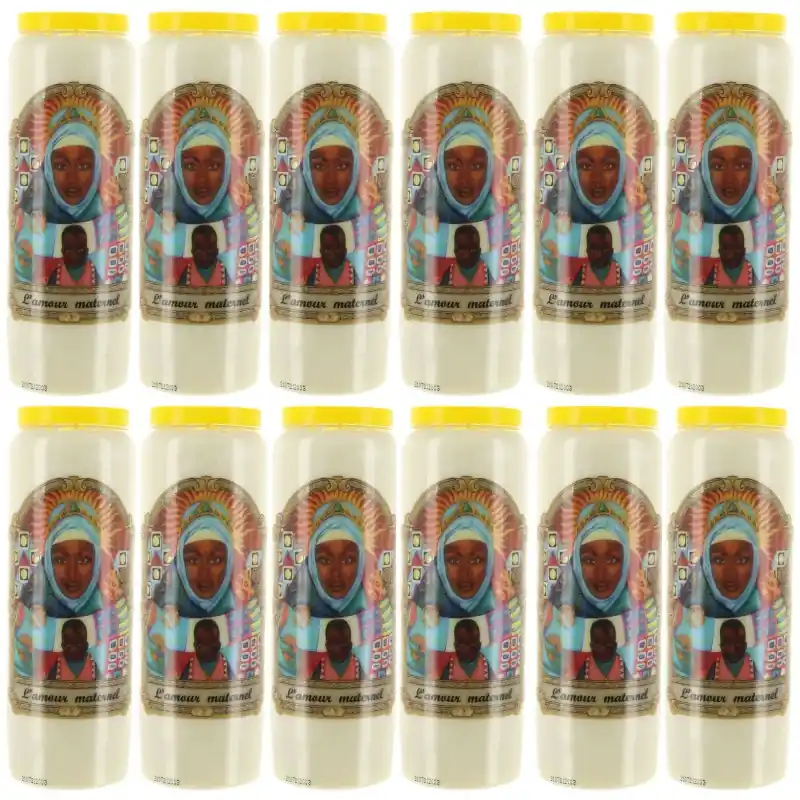 12 Bougies Neuvaine de l'Amour Maternel 17,5 cm