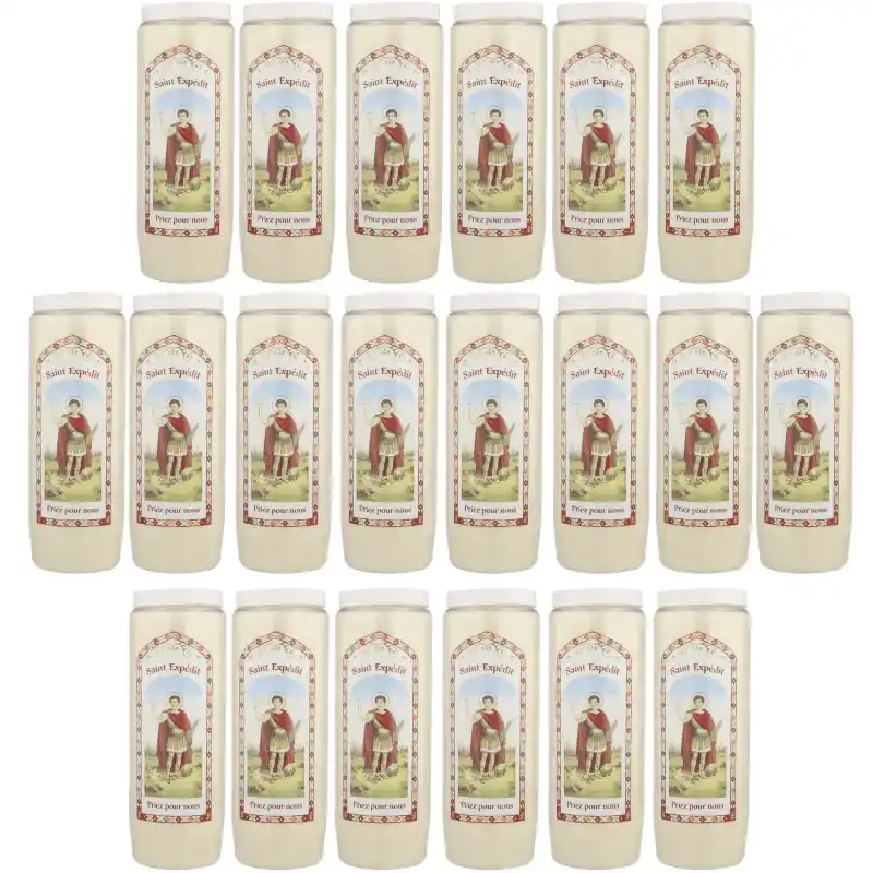 20 Bougies neuvaine Saint Expédit