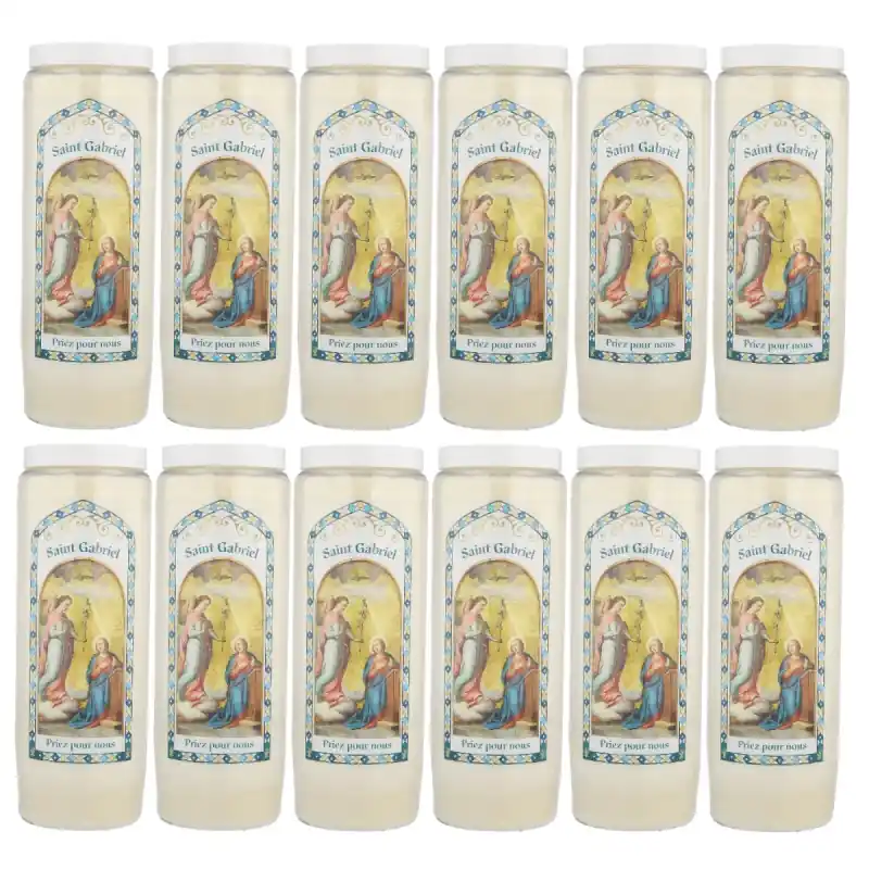 12 Bougies neuvaine Ange Gabriel