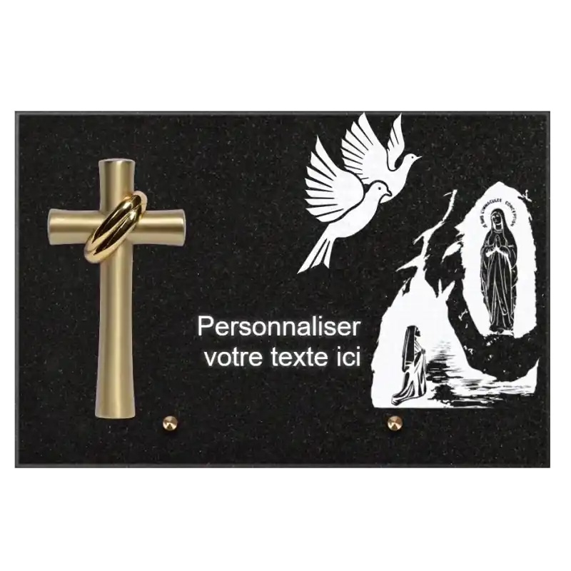 Plaque Funéraire Personnalisable Rectangulaire