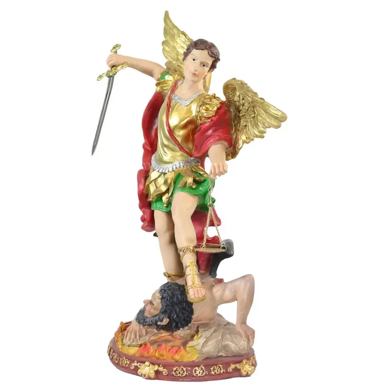 Statue St Michel résine 60cm