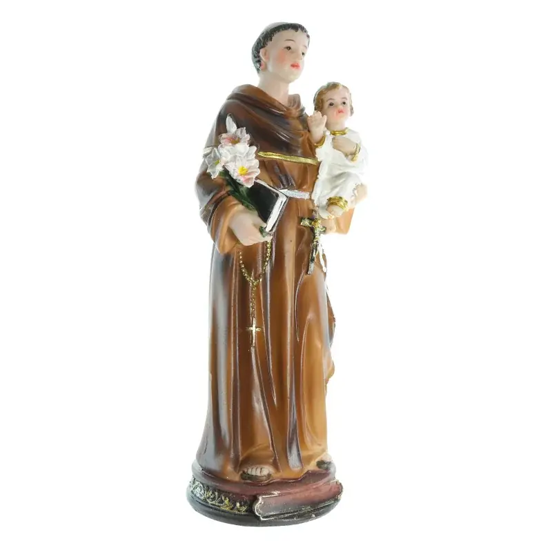Statue de Saint Antoine de 20cm en résine