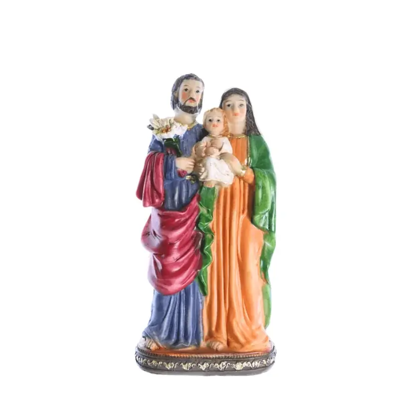 Statue de la Sainte Famille de 20cm en résine
