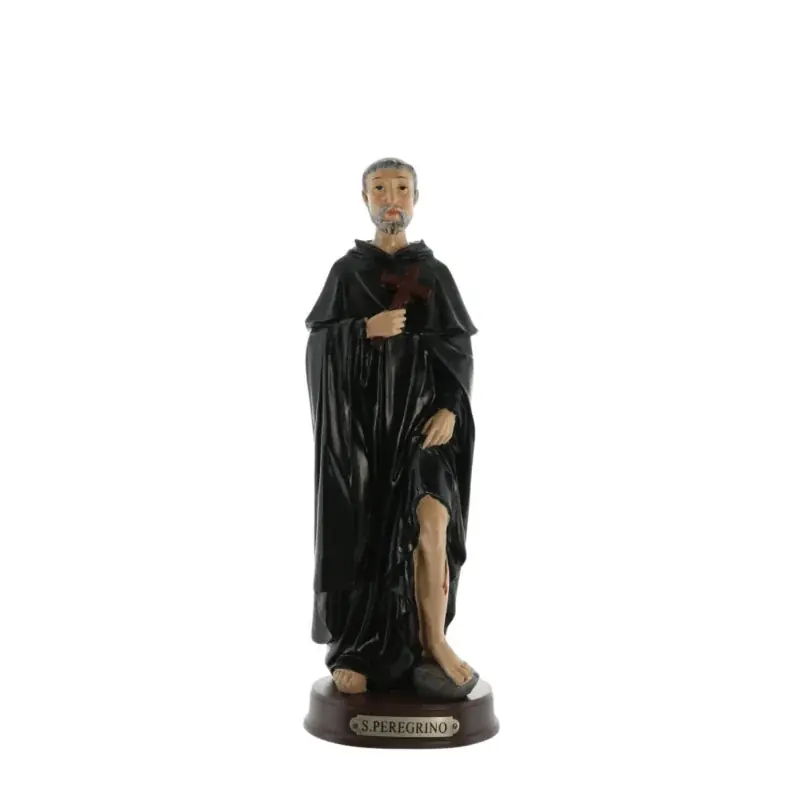 Statue de Saint Pérégrin de 22cm en résine