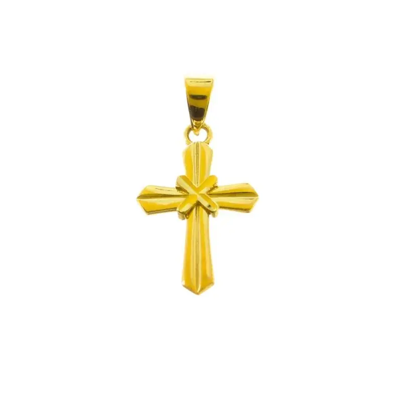 Croix en Or "croisée des chemins" 9 carats