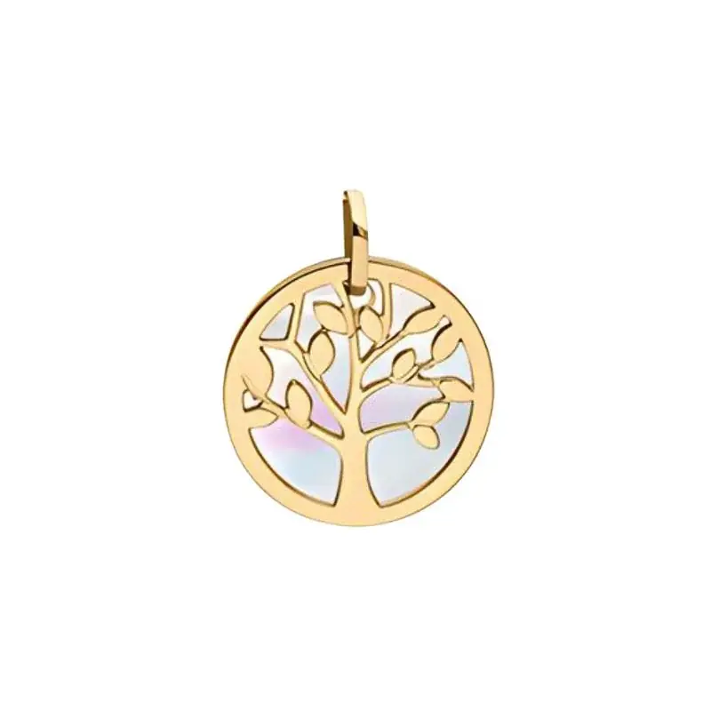 Médaille un arbre de vie en Or et nacre 9 carats