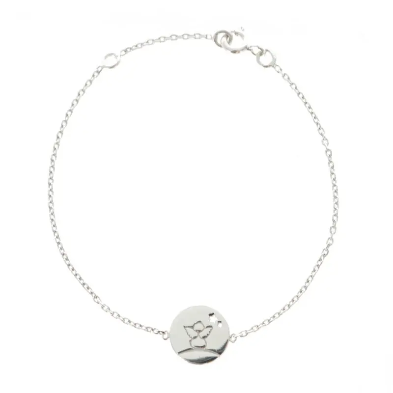 Bracelet avec un ange en Argent de 16cm