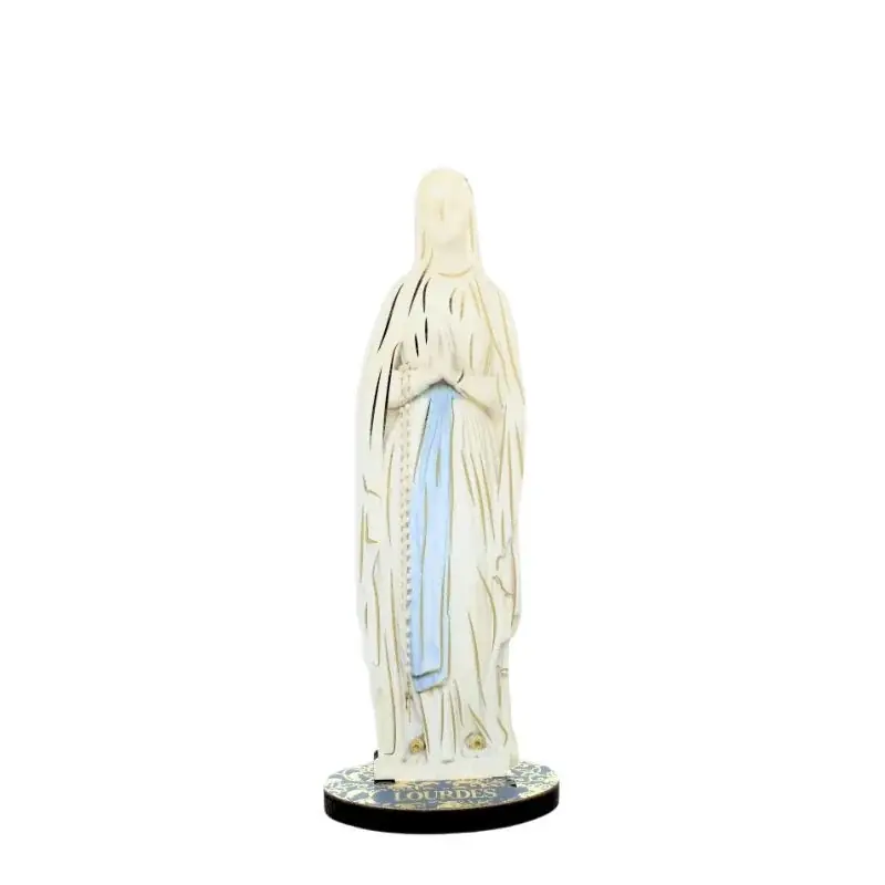 Silhouette de Notre Dame de Lourdes de 14cm