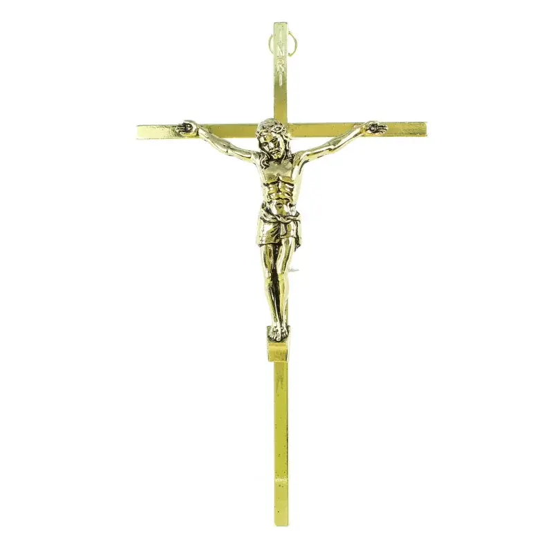 Croix en métal doré de 20cm