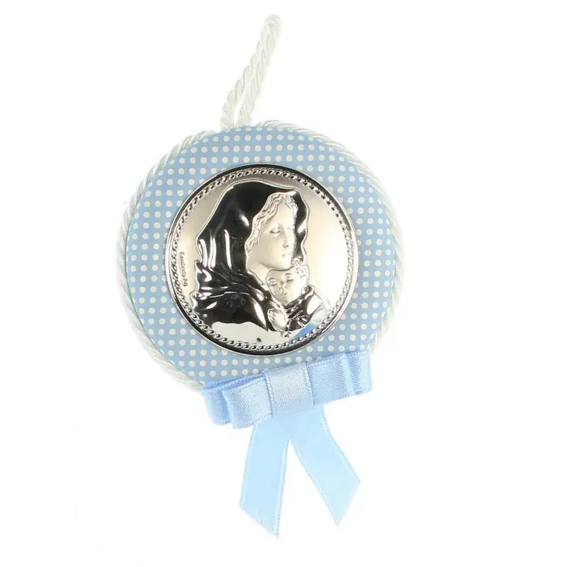 Médaille de berceau en métal argenté
