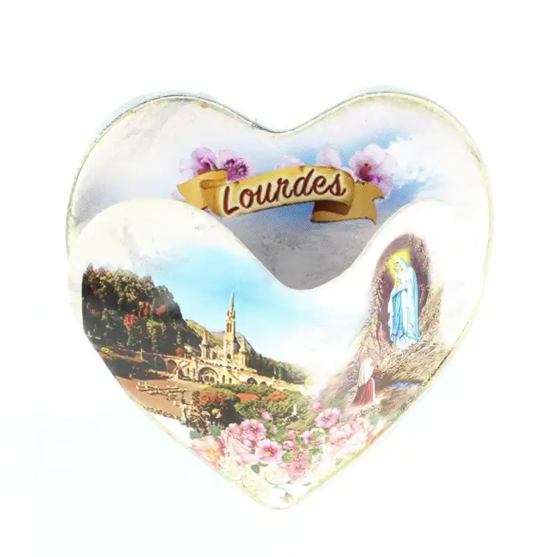 Magnet de l'Apparition en forme de Coeur avec une poche