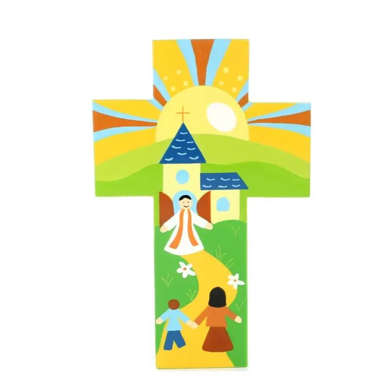 Croix pour enfant Accueil du Prêtre 14 cm