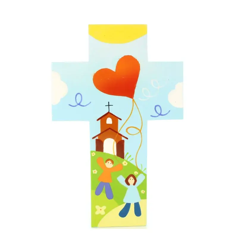 Croix pour enfant Cerf-Volant 15 cm