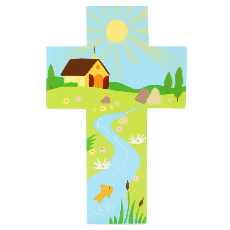 Croix pour enfant Eau Vive 15 cm