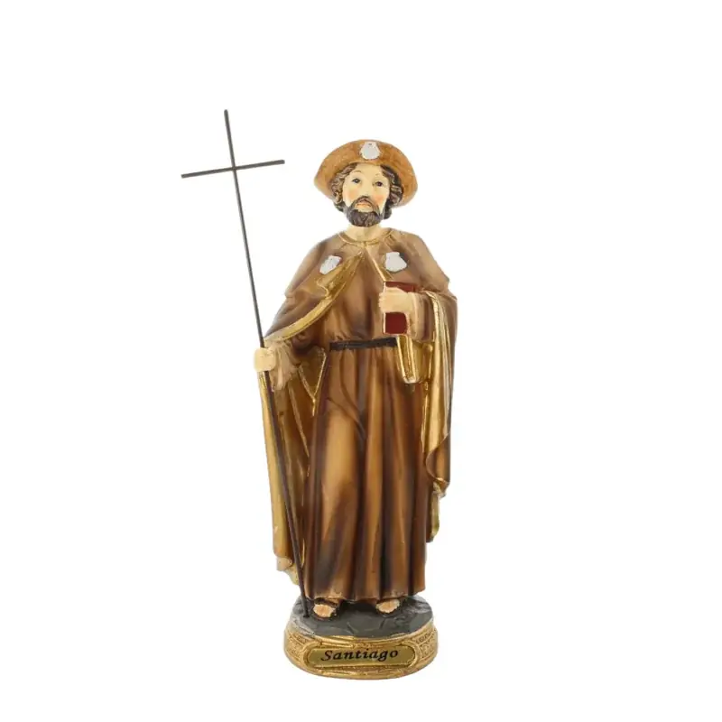 Statue de Saint Jacques 20cm en résine