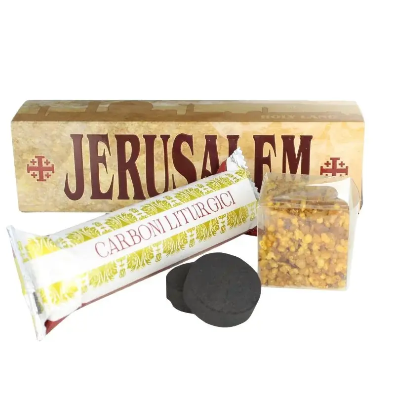 Encens religieux fragrance Gardenia 35g et 10 charbons