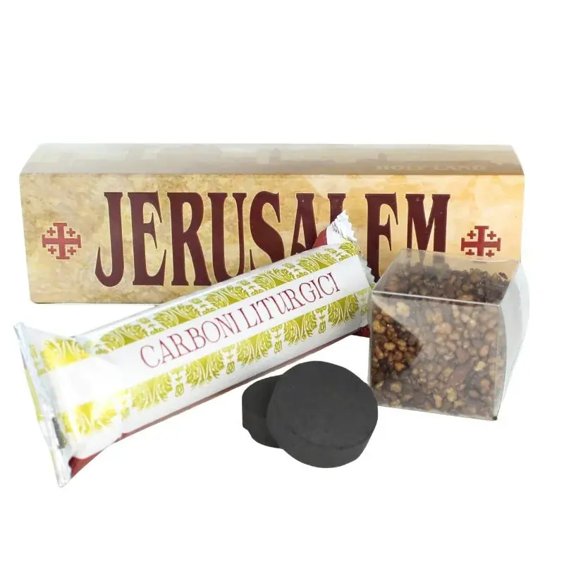 Encens religieux fragrance Jerusalem 35g et 10 charbons