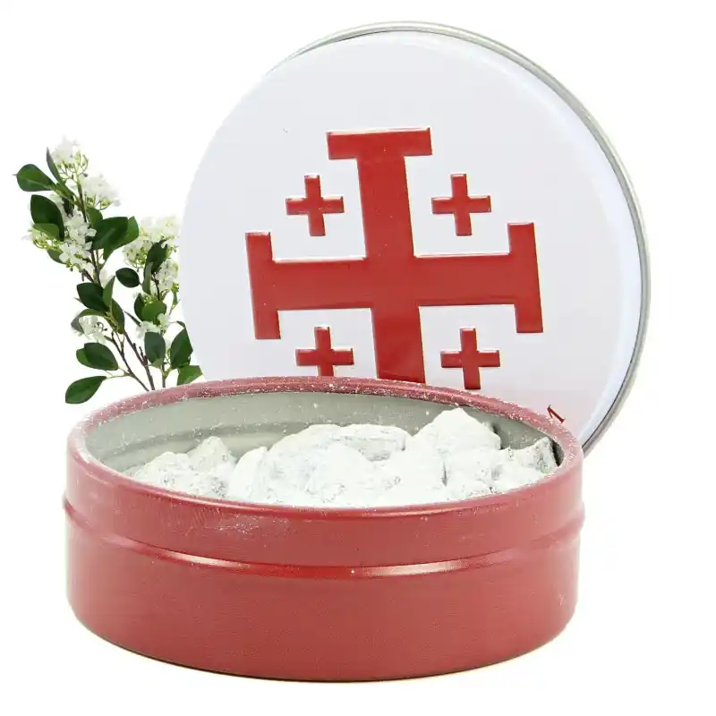 Encens religieux fragrance Jasmin 30g en grains avec boîte métallique