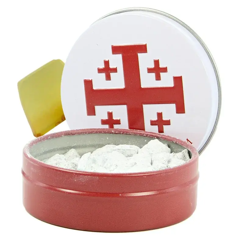 Encens religieux fragrance Musc 30g en grains avec boîte métallique