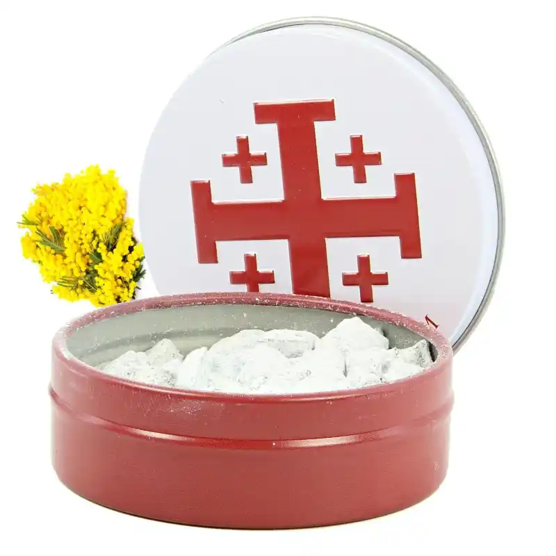 Encens religieux fragrance Byzantine 30g en grains avec boîte métallique