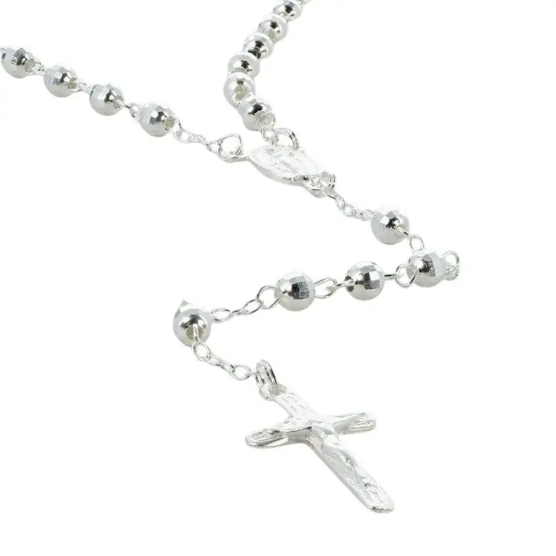 Chapelet en argent et coeur Médaille Miraculeuse