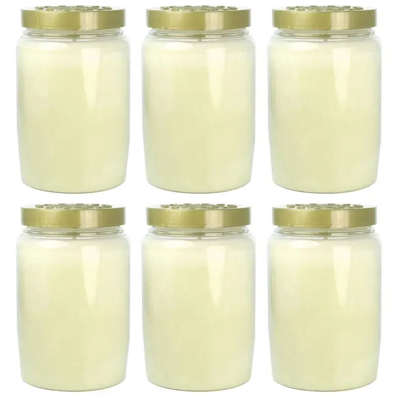 Lot de 6 Bougies de dévotion 3 jours Blanche