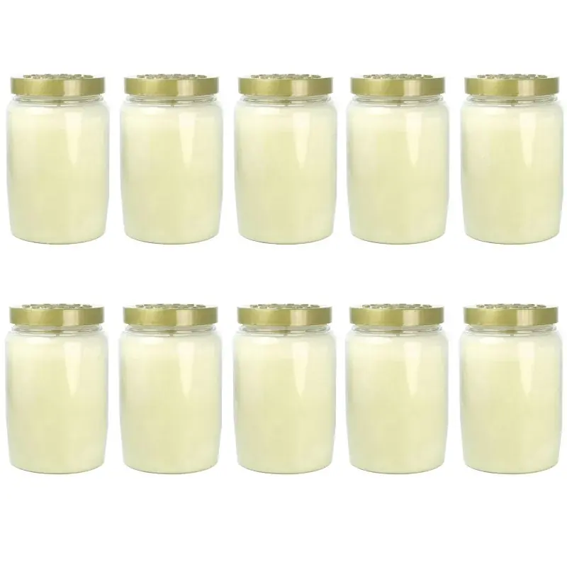 Lot de 10 Bougies de dévotion 3 jours Blanche