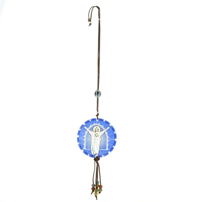 Pendentif Sacré Coeur de Jésus pour voiture