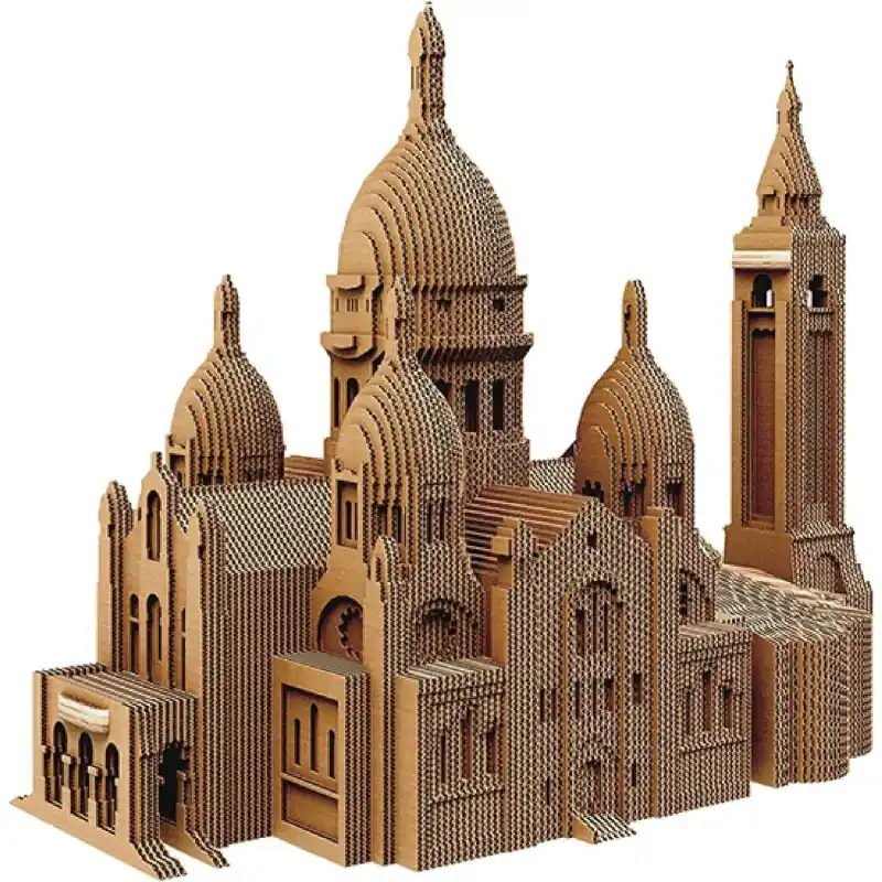 Puzzle sculpture 3D du Sacré Coeur de Montmartre 146 pièces en carton