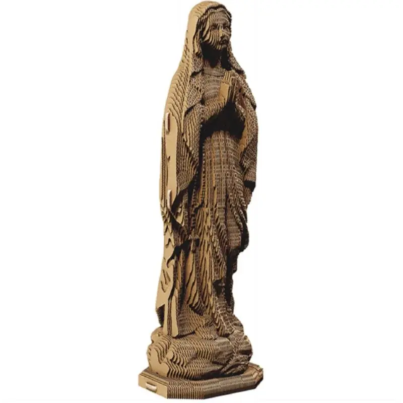 Puzzle sculpture 3D de la Vierge Marie 135 pièces en carton