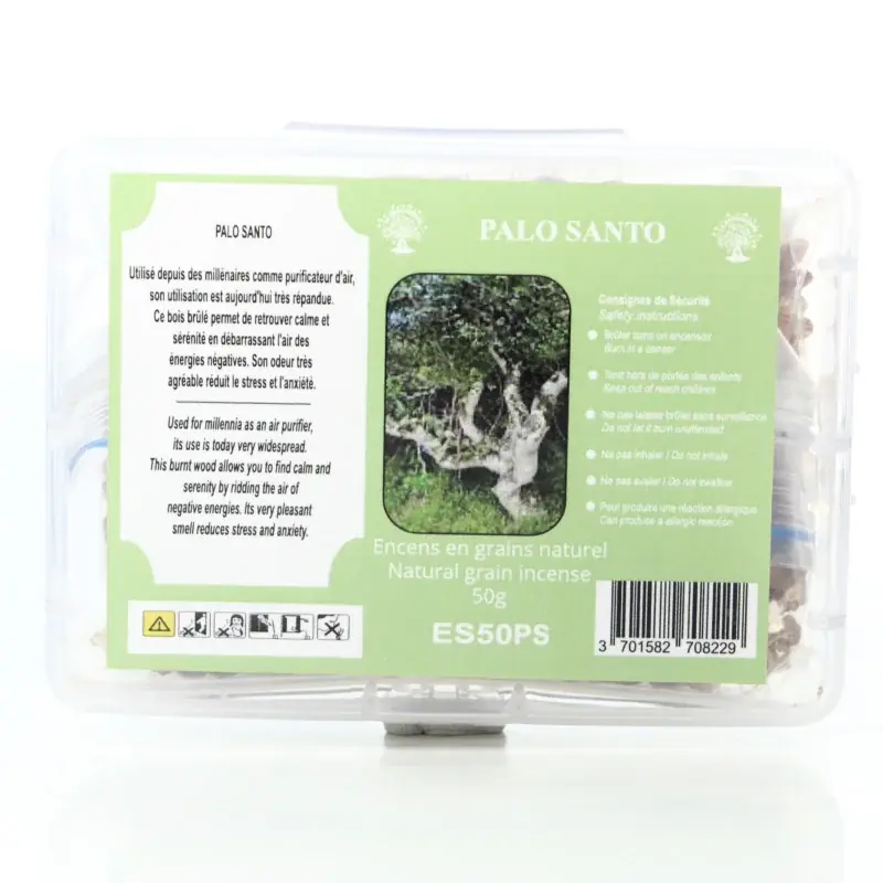Encens Naturel en Grains Palo Santo - Boîte 50g