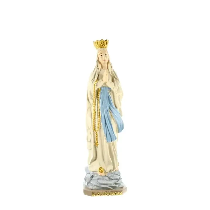 Statue de la Vierge Couronnée en résine de 15cm