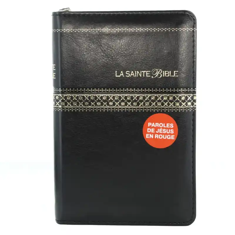 Bible tranche dorée avec zip