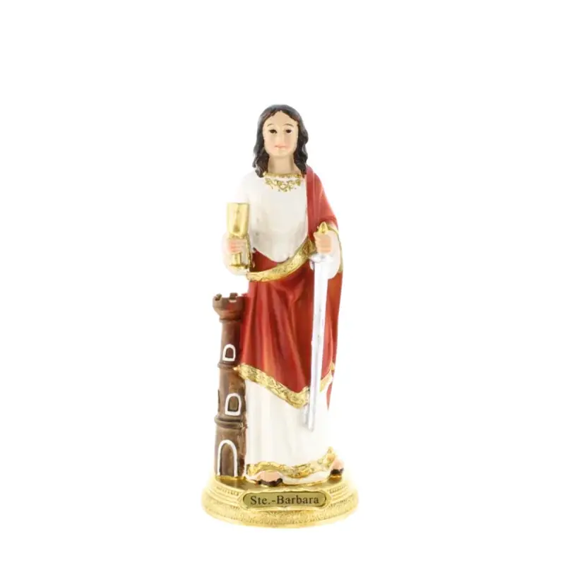 Statue de Sainte-Barbara de 20 cm en résine