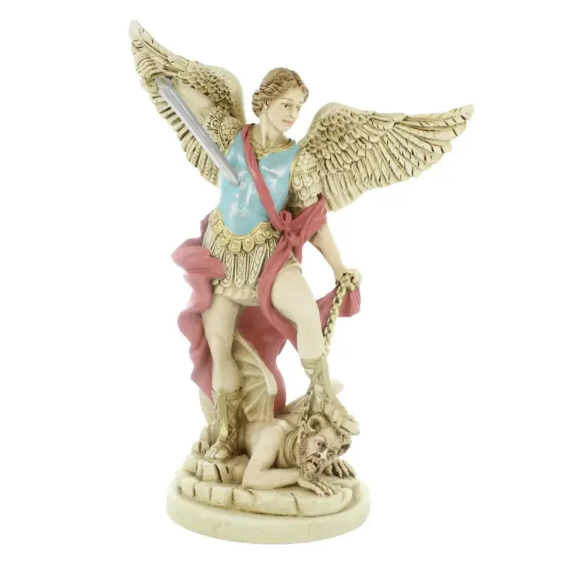 Statue de Saint Michel de 25 cm en résine