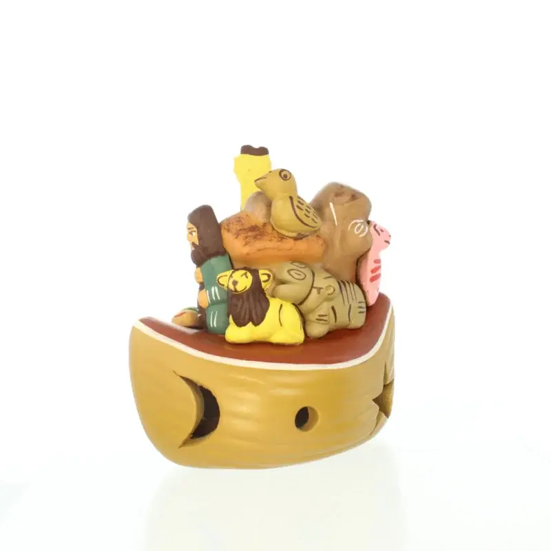 Crèche en céramique de l'Arche de Noé 8cm