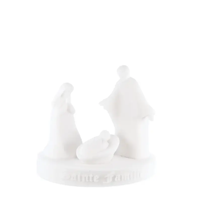 Statue de la Sainte Famille en albâtre 10cm