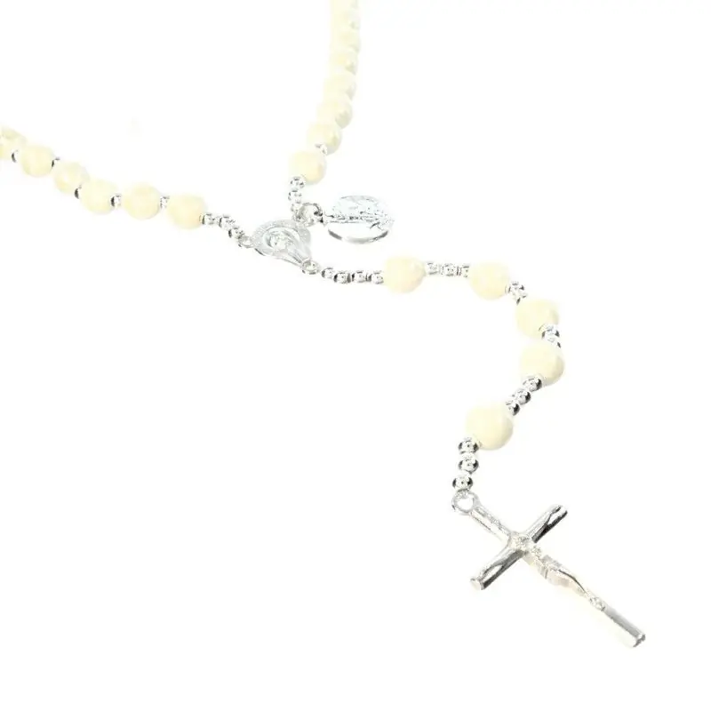 Chapelet de Saint michel en perle blanche