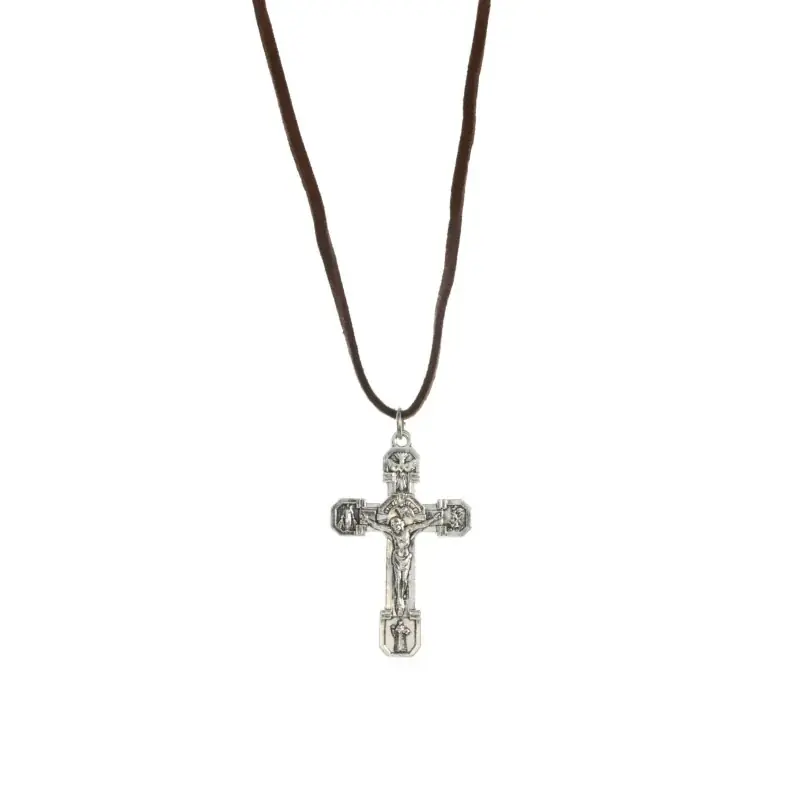 Collier de la croix du Pardon avec lacet réglable