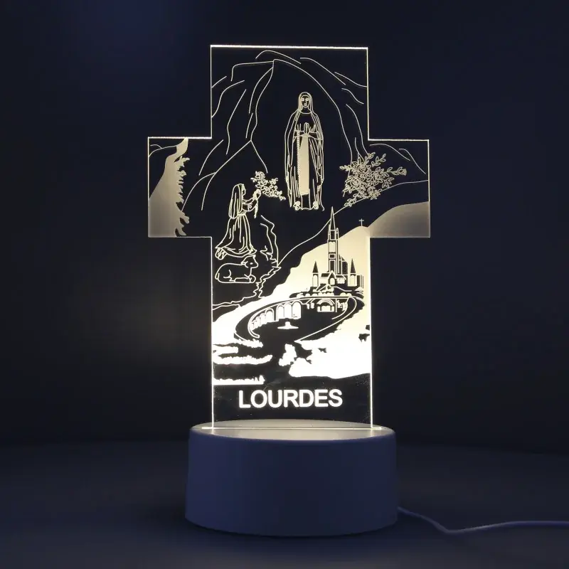 Lampe à LED de l'Apparition de Lourdes