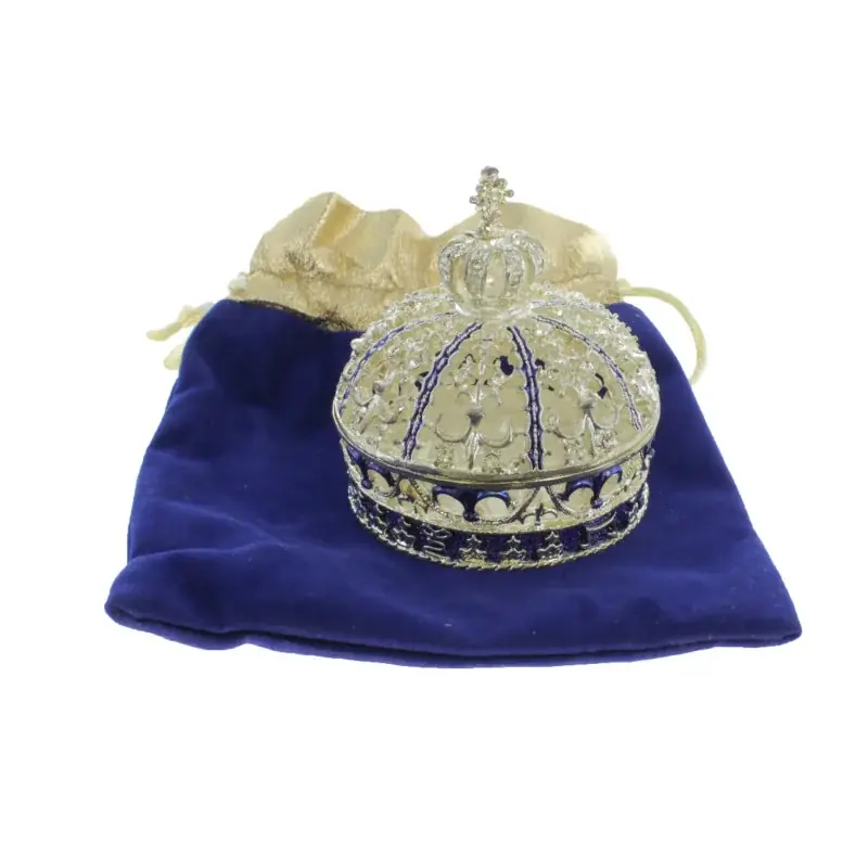 Boite à chapelet Couronne dorée de 9cm