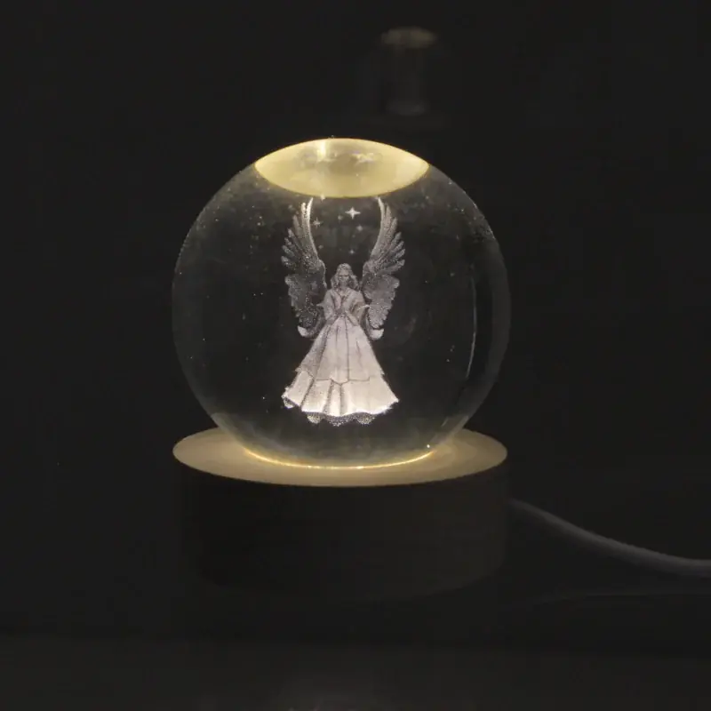 Veilleuse Boule Lumineuse à LED d'un Ange