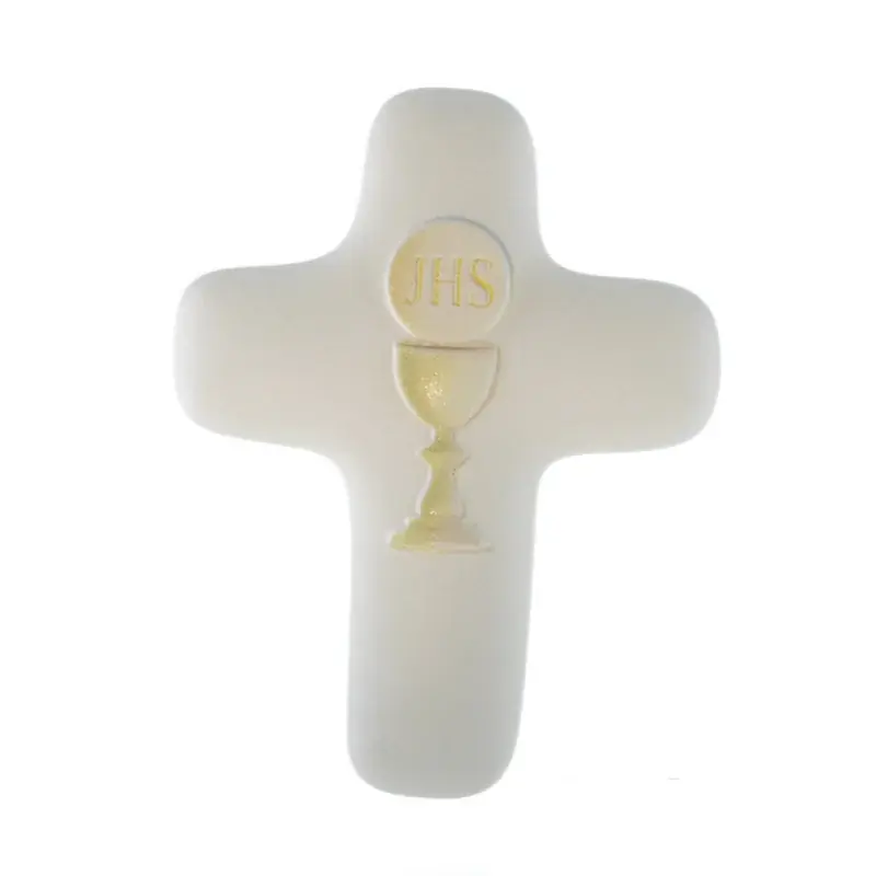 Croix de Communion avec un Calice en effet Albâtre