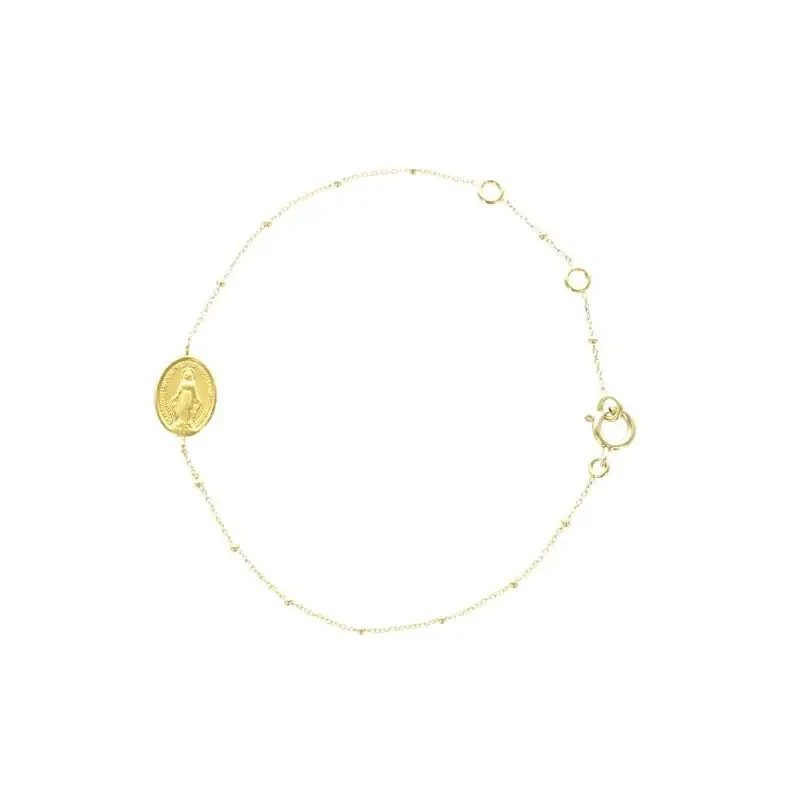 Bracelet Dizainier en Or avec la Médaille Miraculeuse