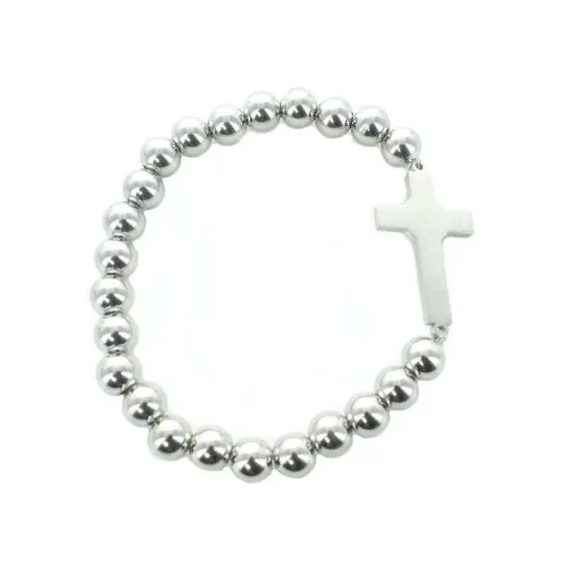 Bracelet de Saint Benoît avec croix en Acier