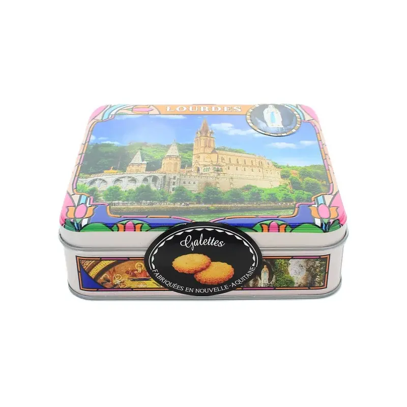 Coffret gourmand, Boîte à Biscuit de la Basilique et 130g de galettes sablés